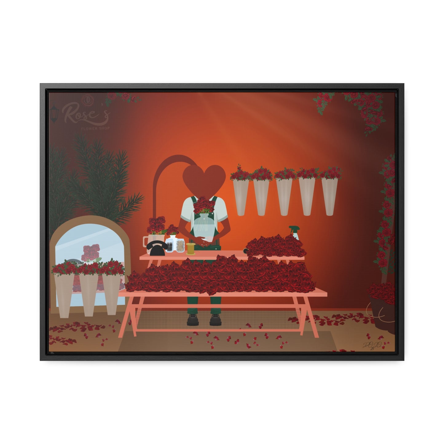 D Roses Gallery Canvas Wrap