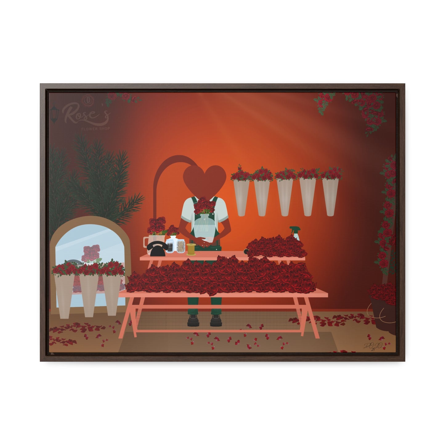 D Roses Gallery Canvas Wrap