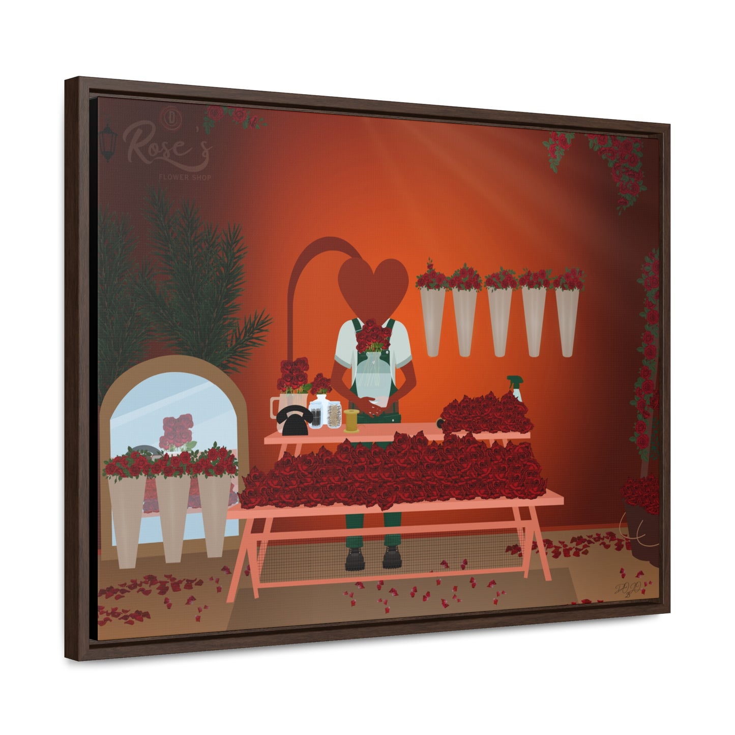 D Roses Gallery Canvas Wrap