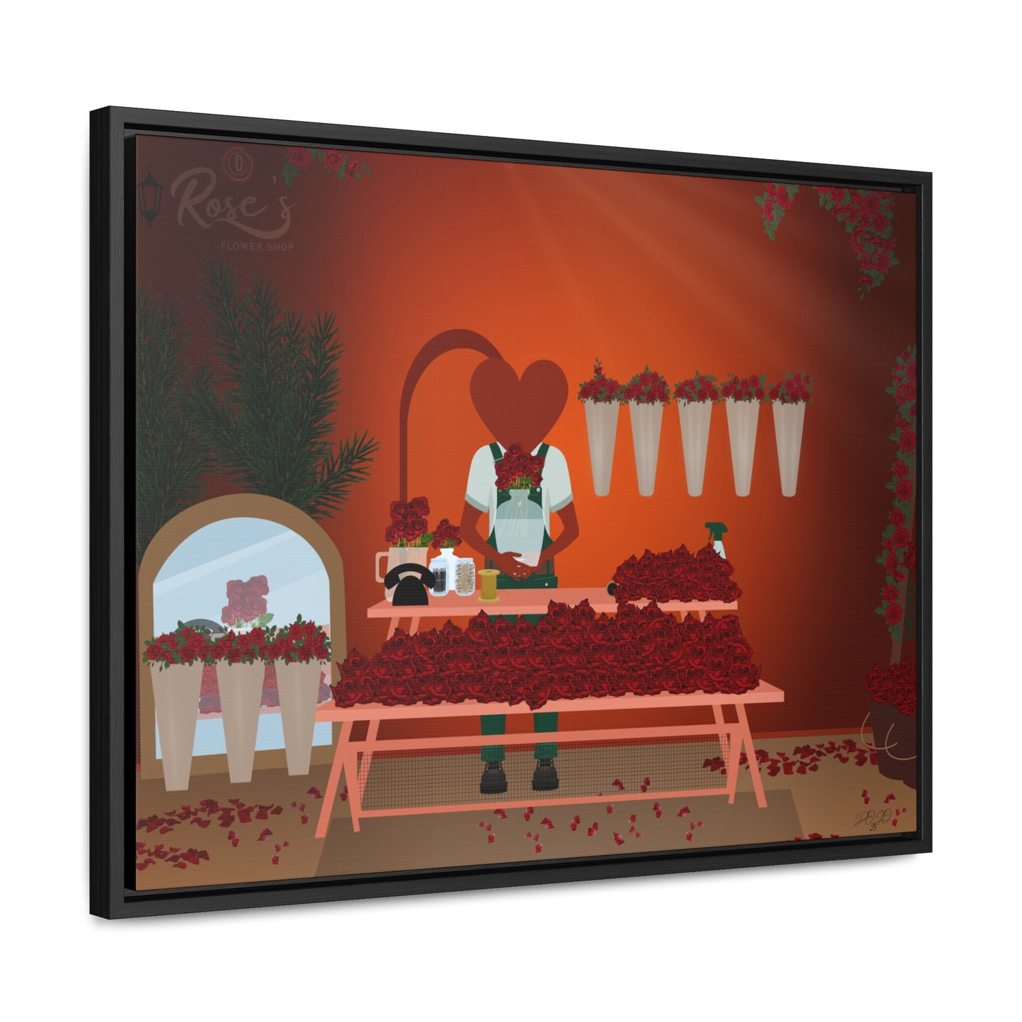 D Roses Gallery Canvas Wrap