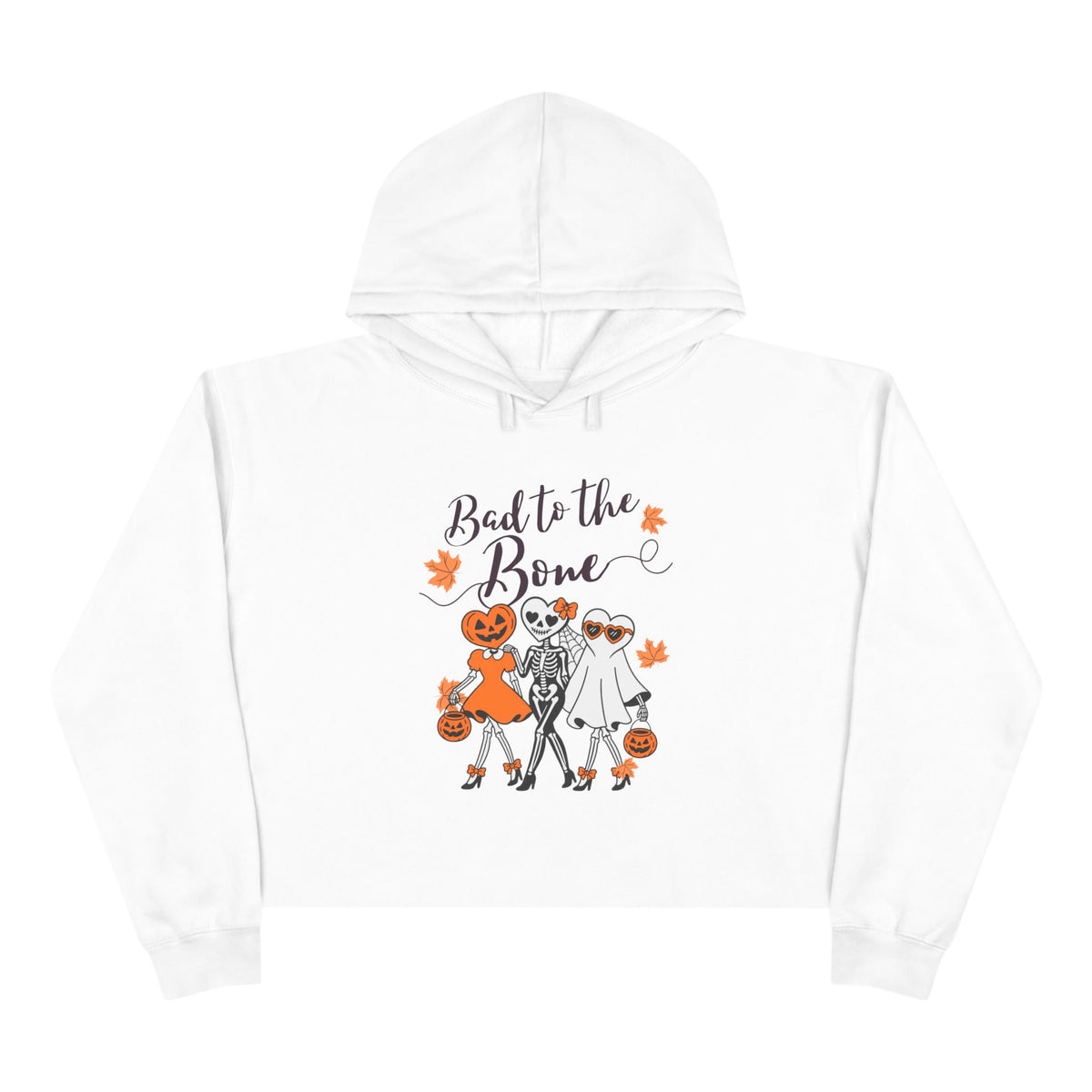 'Bad to the Bone' Cropped Hoodie