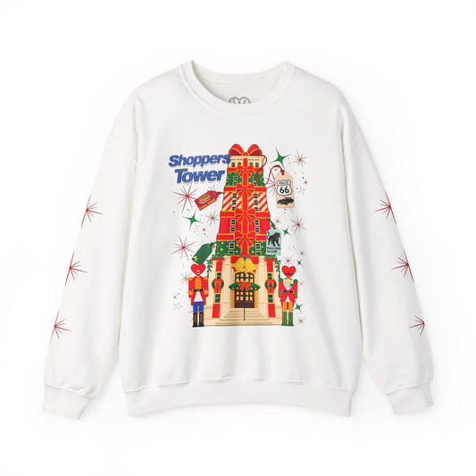 'Shoppers Tower' Crewneck Sweatshirt