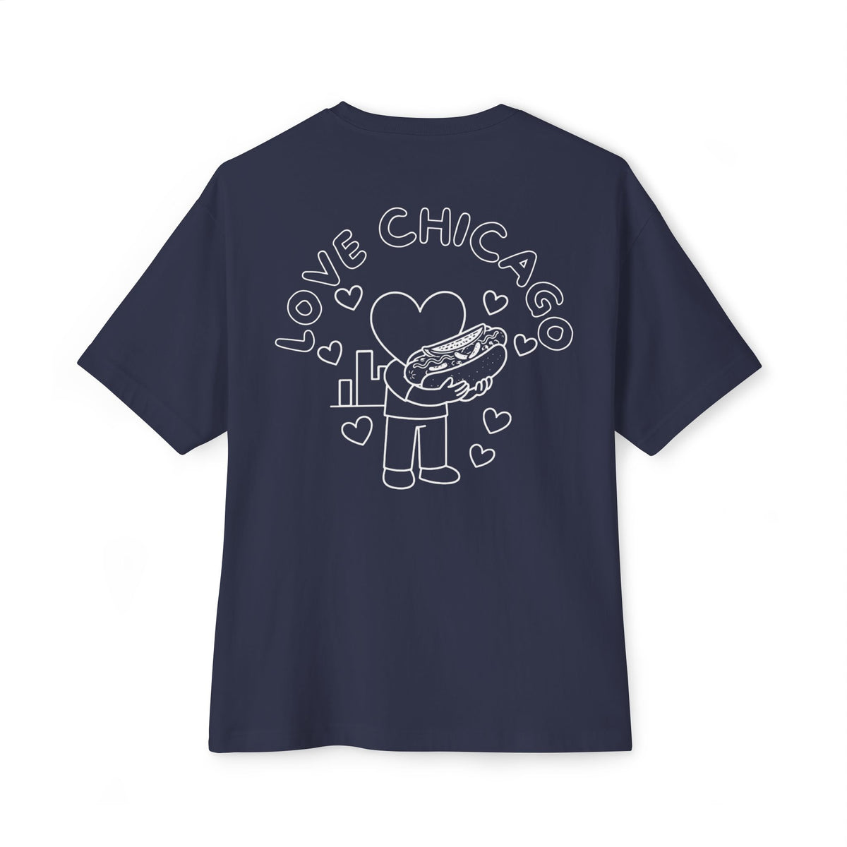 Love Chicago Hot Dog Tee