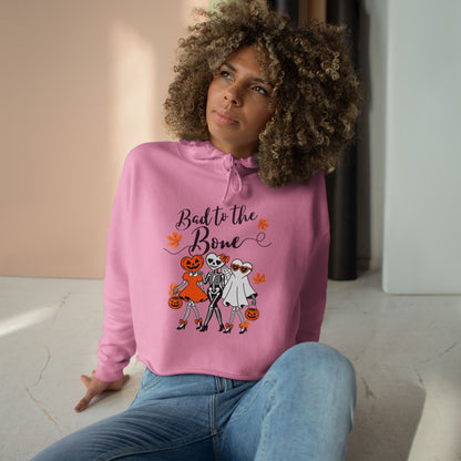 'Bad to the Bone' Cropped Hoodie