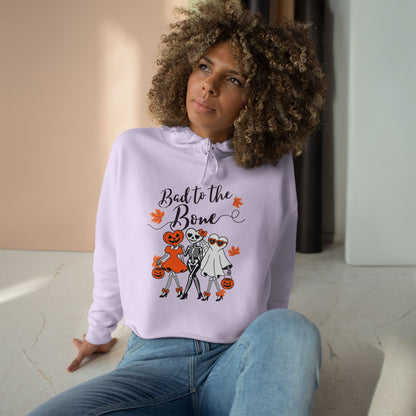 'Bad to the Bone' Cropped Hoodie