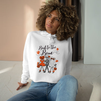 'Bad to the Bone' Cropped Hoodie