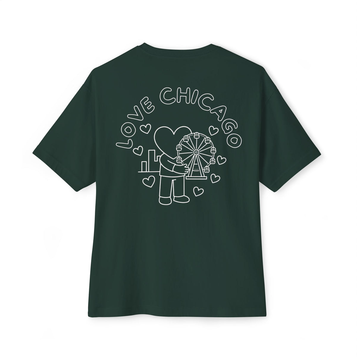 Love Chicago Ferris Wheel Tee