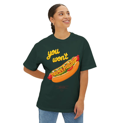 Love Chicago "Never Ketchup" Boxy Tee