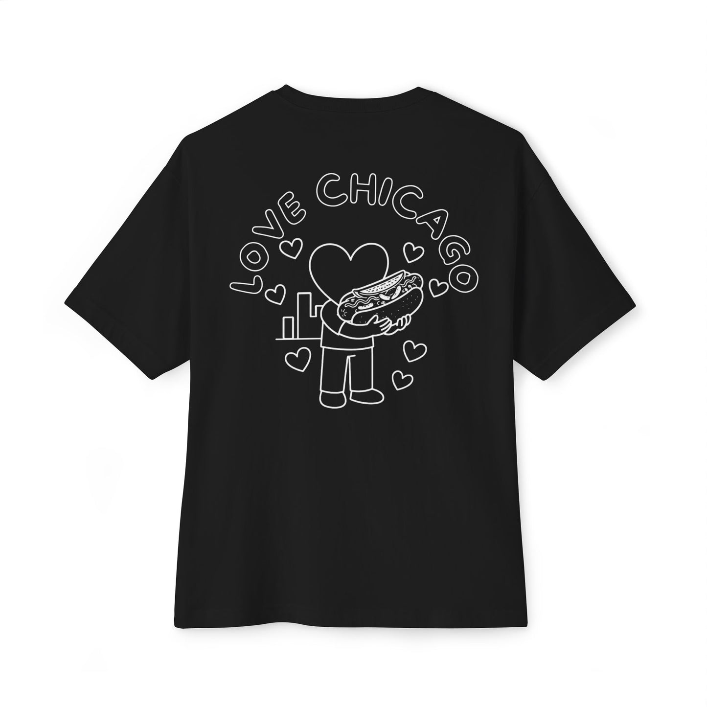 Love Chicago Hot Dog Tee