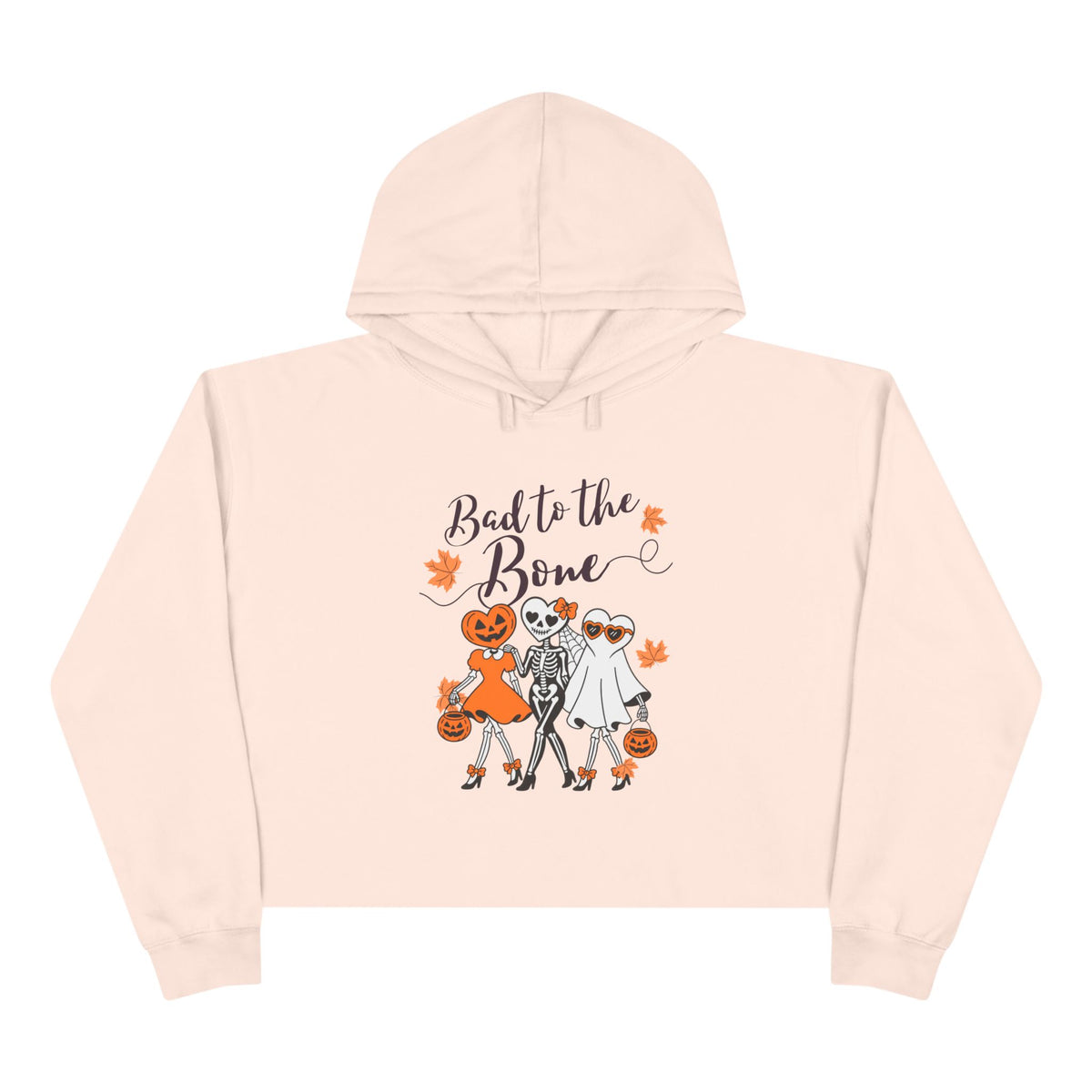 'Bad to the Bone' Cropped Hoodie