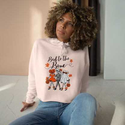 'Bad to the Bone' Cropped Hoodie