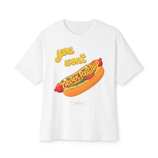Love Chicago "Never Ketchup" Boxy Tee