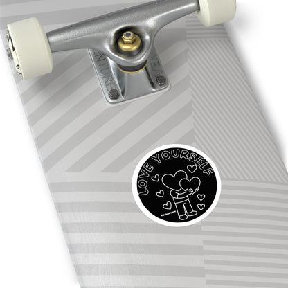 "Love Yourself" Round Vinyl Sticker