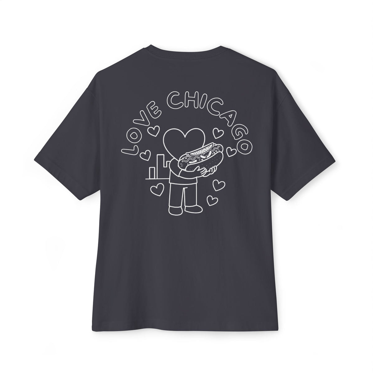 Love Chicago Hot Dog Tee