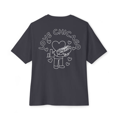 Love Chicago Hot Dog Tee