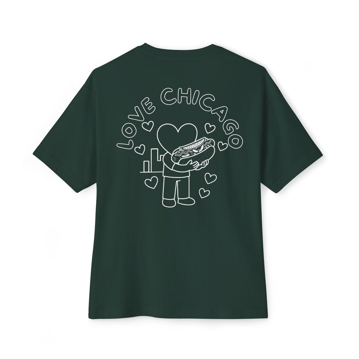 Love Chicago Hot Dog Tee