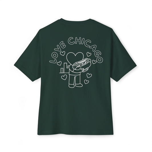 Love Chicago Hot Dog Tee