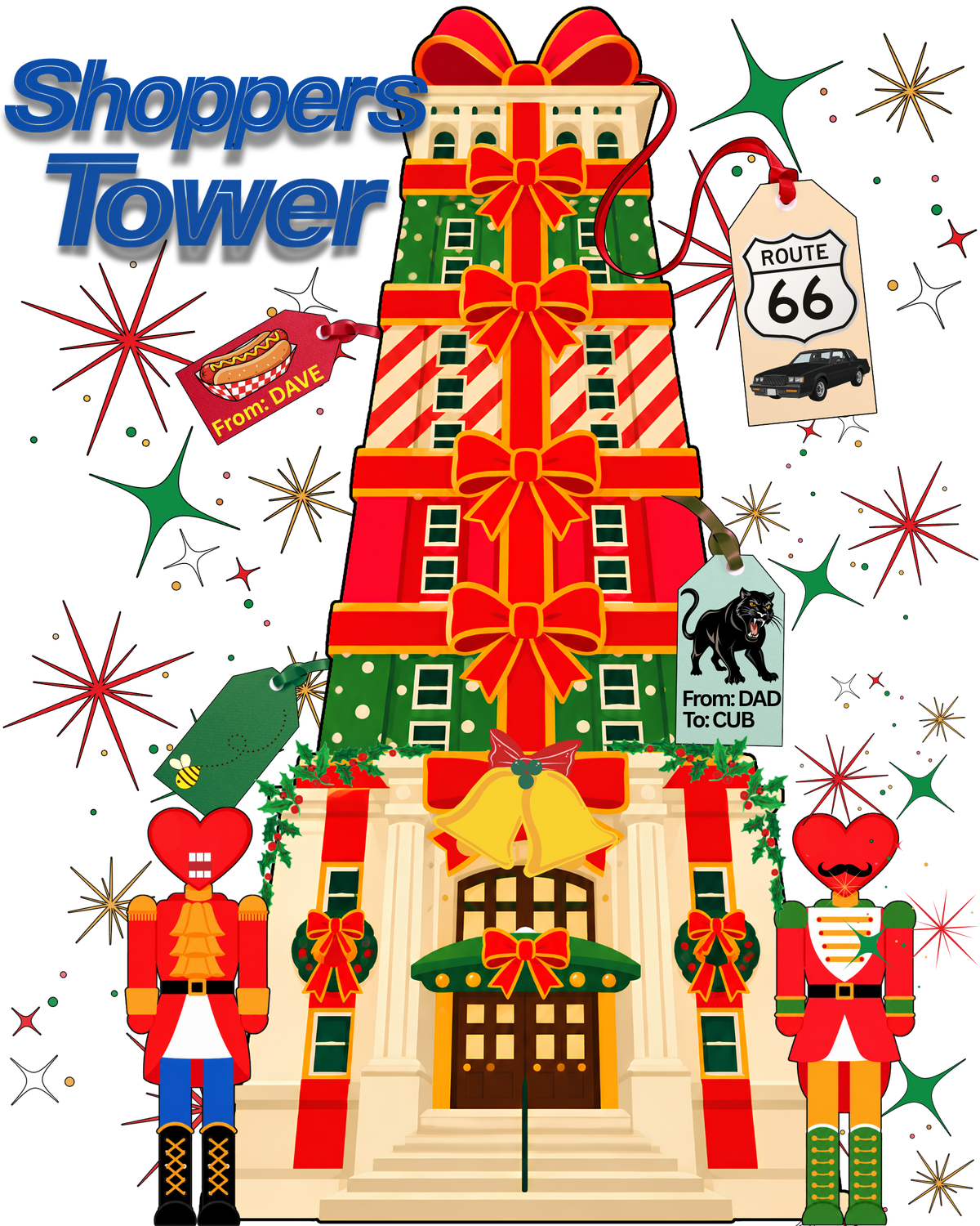 'Shoppers Tower' Crewneck Sweatshirt