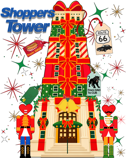 'Shoppers Tower' Crewneck Sweatshirt